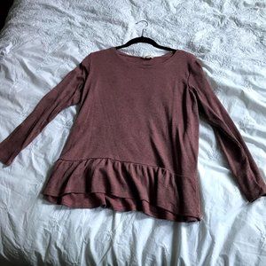 ⭐️3/$25 Jane and Delancey Long Sleeve Peplum Top